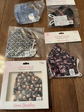 Vera Bradley Cotton Face Mask Lot NEW WITH TAG W/Adjusters Little Birds Foxwood