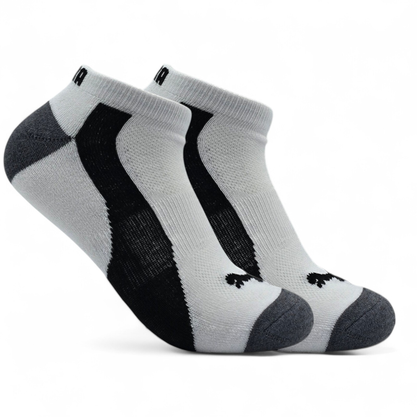 Puma Men's  low cut No  Show White socks 6 pair 