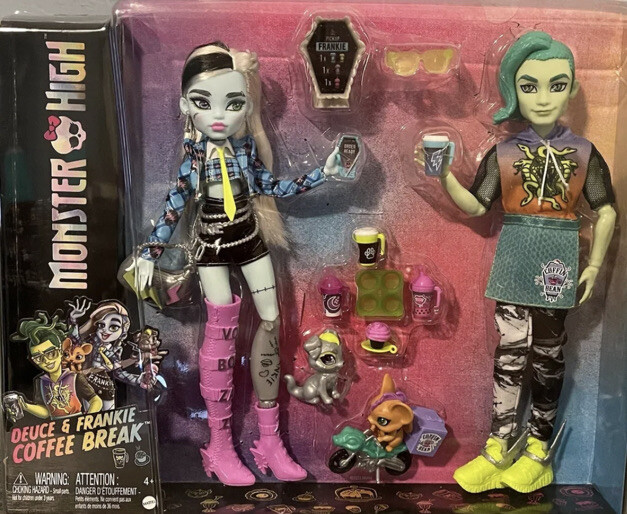 未開封◇モンスターハイ◇デュース&フランキー　コーヒーブレイク　セット　2022 Monster High Deuce and Frankie Coffee Break G3 2022 | eBay