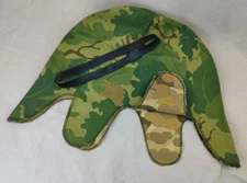 VIETNAM WAR US ARMY M1 MITCHELL CAMO HELMET COVER AND BLACK ELASTIC BAND SET