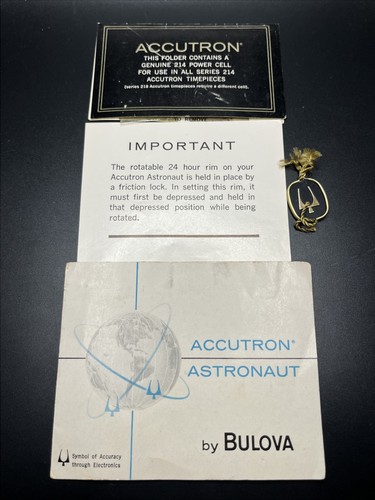Accutron 214 Astronaut Manual With Hang Tag And Coin (015)