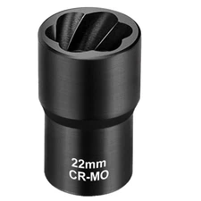 Topec 22mm Lug Nut Remover, Wheel Lock Removal Kit for Stripped Bolt & Rounde...