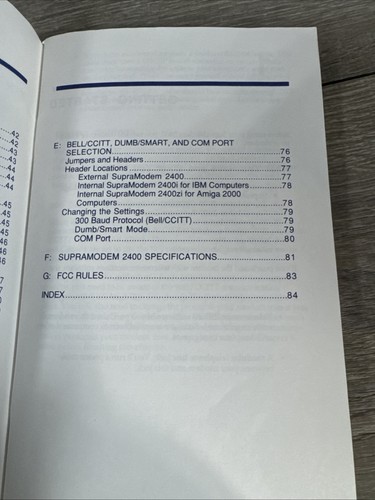 SupraModem 2400 Manual Book - Picture 6 of 6
