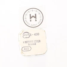 FEF Cal 430 Watch Setting Lever Spring Set Bridge New Old Stock  (C19R1)