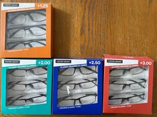 Foster Grant 3 pack Readers And 1 Case Classic Reading Glasses YOU PICK