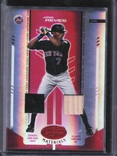2004 Leaf Certified Materials Jose Reyes #108 Mirror Red Dual Bat Relic /250 