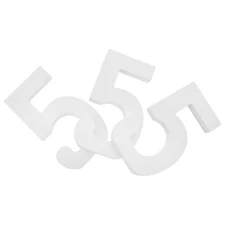 3 Pcs Wooden Digital Decoration Decorative Numbers for Wall DIY Party