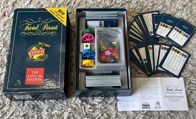 Vintage Trivial Pursuit 1993 - The Annual Edition - Parker Games - 1500 Q&A s