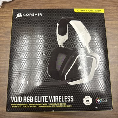 Corsair VOID RGB ELITE Wireless Gaming Headset Surround White  CA-9011202-NA