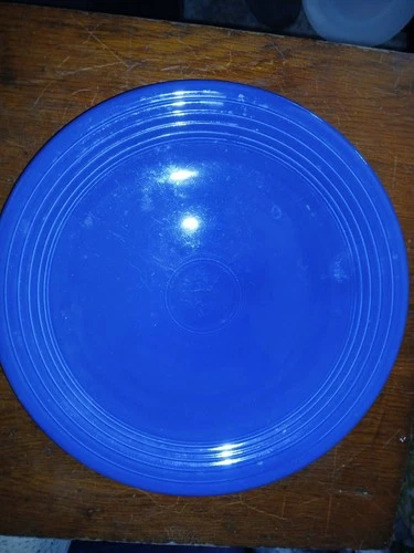 Vintage Fiesta Ware Blue Plate 12"