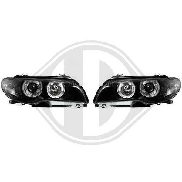 Diederichs Scheinwerfersatz Links Rechts Halogen FüR BMW 3Er Cabriolet-image