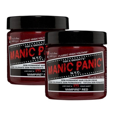 MANIC PANIC Classic Vampire Red Semi Permanent Hair Color - Deep Blood Red Ha...