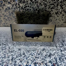 Soundbar Computer EL-020 USB Speaker Desktop Monitor Black Compact Design