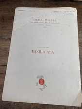 MAP REGION BASILICATA - ILLUSTRATOR NICOULINE 1972 V. TEXT