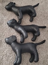 East Side Collection by Casual Canine Leatherette Dog 3 Mannequinn Black 