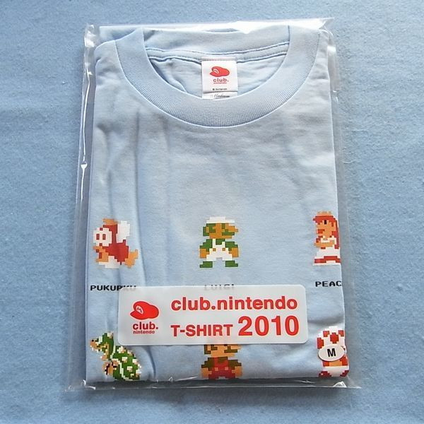 ロピア 爆買い TS 2010 eBay | M 09 T-SHIRT club.nintendo Blue Light ニンテンドースイッチアクセサリー