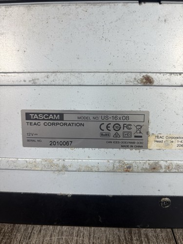 TASCAM US16X08 16-Mic Line Rackmount Audio Interface with MIDI - Free Shipping! - Picture 13 of 13
