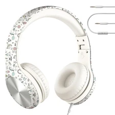 Connect+ Pro Kids Headphones with Mic and Cord, SharePort Technology - Unicorn