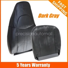 For 2003 2004-2013 2014 GMC Savana Driver/Passenger Seat Cover Dark Gray