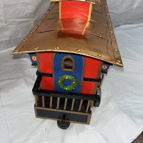 Großes Weihnachts-Schnellzug-Set aus Holz 2-teilig Abteilungsqualität, 36 Zoll L - Bild 4 von 6