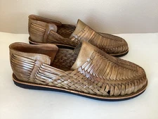 Alessia Collection by Toto's Sandals Men’s Brown Size 31 Leather Woven Huarache