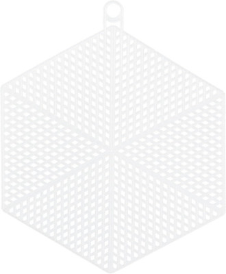 10pcs Hexagon Shape Mesh White Plastic Canvas for Embroidery Plastic Canvas Craf