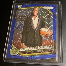 2025 Panini Prizm WNBA Dominique Malonga BLUE VELOCITY VARIATION RC #144 (Z1-B)