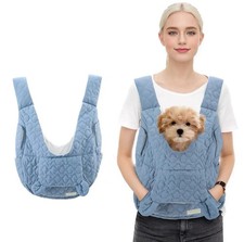 Large Pet Carrier Backpack Dog Cat Chest Bag Outdoor Travel Hiking