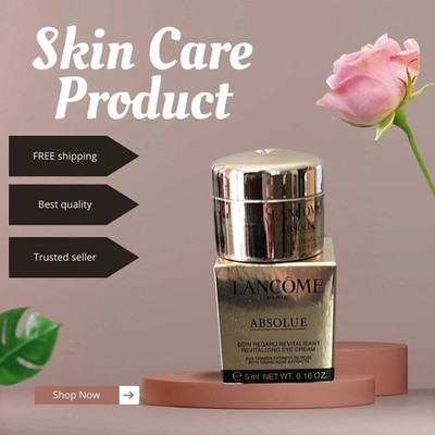 New- Lancome Absolue Revitalizing Eye Creaem with Rose Extracts 0.16oz / 5ml