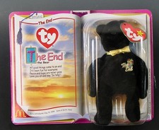2000 Mcdonald's TY Beanie Babies Special "The End " Bear MIB