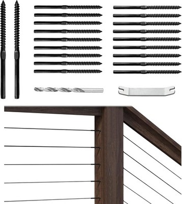 Stainless Steel Cable Railing Kit 120 Pack