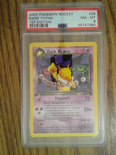 Dark Hypno (1st Edition) graded PSA 8 for sale on eBay