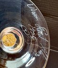 Vintage Union Street Glass gold wine glass (claret?) - signed from 1995. — photo 3