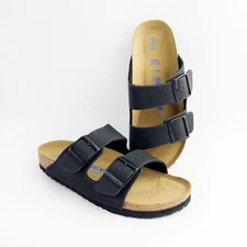 Birkenstock Arizona Birko-Flor Soft Footbed Sandals Women’s Shoes - Black