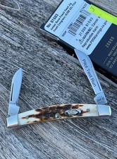 CASE XX *j AMBER PILOT TEST RUN 2 BLADE SMALL CONGRESS KNIFE KNIVES