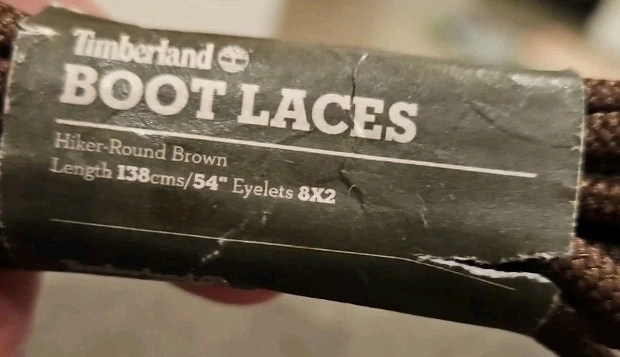 TIMBERLAND 1 Pr 54 «подлинный шнурки для обуви замена загрузки коричневый 8 петель - Изображение 4 из 4