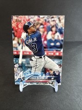 2018 Topps HOLIDAY MEGA ROOKIE CARD #HMW50 Ronald Acuna Jr. BRAVES EX/NM. rookie card picture
