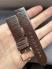 Vintage Watch Strap 20 mm lizard Leather Nos Top Quality by Hirsch