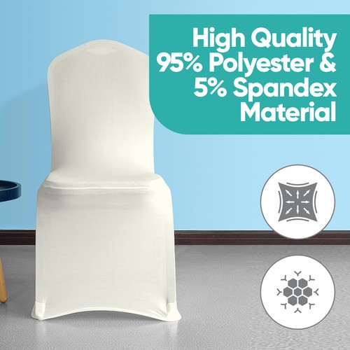Wedding Chair Covers Spandex Stretch Banquet Seat Slipcovers for Party & Events - Picture 28 of 110