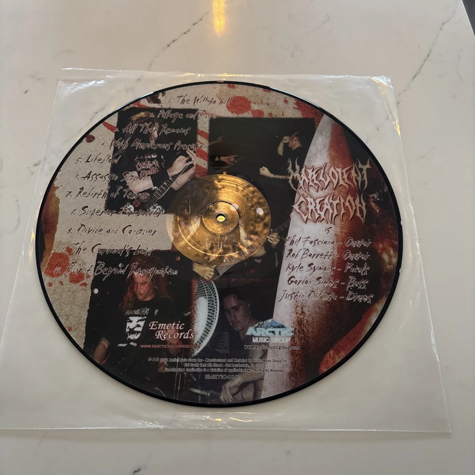 MALEVOLENT CREATION - The Will To Kill - Picture Disk 12” LP 2004 - Image 2 of 2