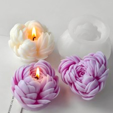 Silicone Mould Peony Flower Molds Plasters Molds Handmade Casting Molds