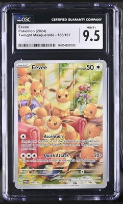 CGC 9.5 Eevee 188/167 Illustration Rare Twilight Masquerade