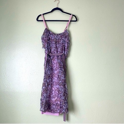 BCBG Max Azria Runway Silk Abstract Dress Sz Small 100% Silk Y2K 2000’s Luxury - Bild 1 von 14