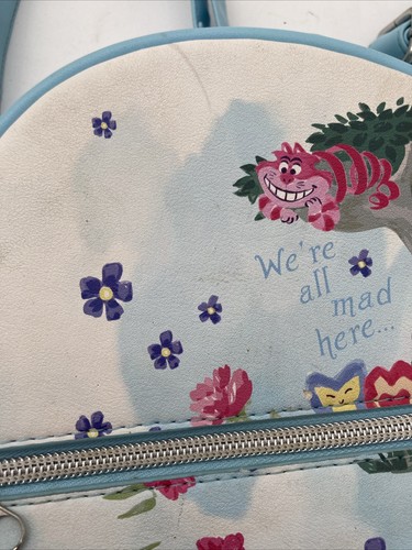 Loungefly Mini Rucksack Disney Alice im Wunderland hellblau Blumenprint - Bild 6 von 9