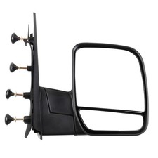 Passenger Side Manual Telescoping Black Surface Mirror For 03-14 Ford Econoline