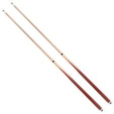 58 2-Pieces Pool Cue Stick with Coffee Color and 13mm Leather Tip Weight 20OZ...