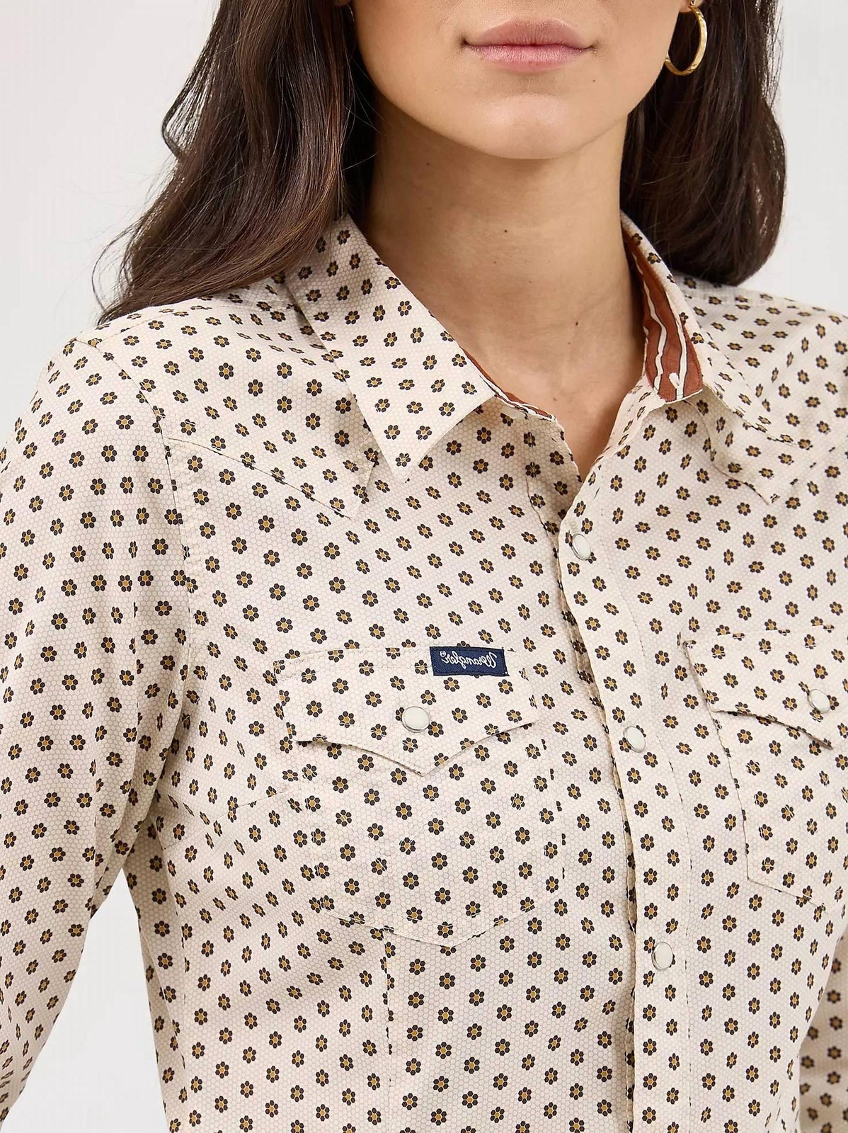 Wrangler All Occasion Western Snap Shirt Size S thumbnail 3