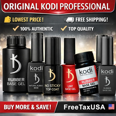 #ad KODI Professional Rubber Base amp; Top Gel No Wipe Gloss Matte OptionsPro Nail $18.00
