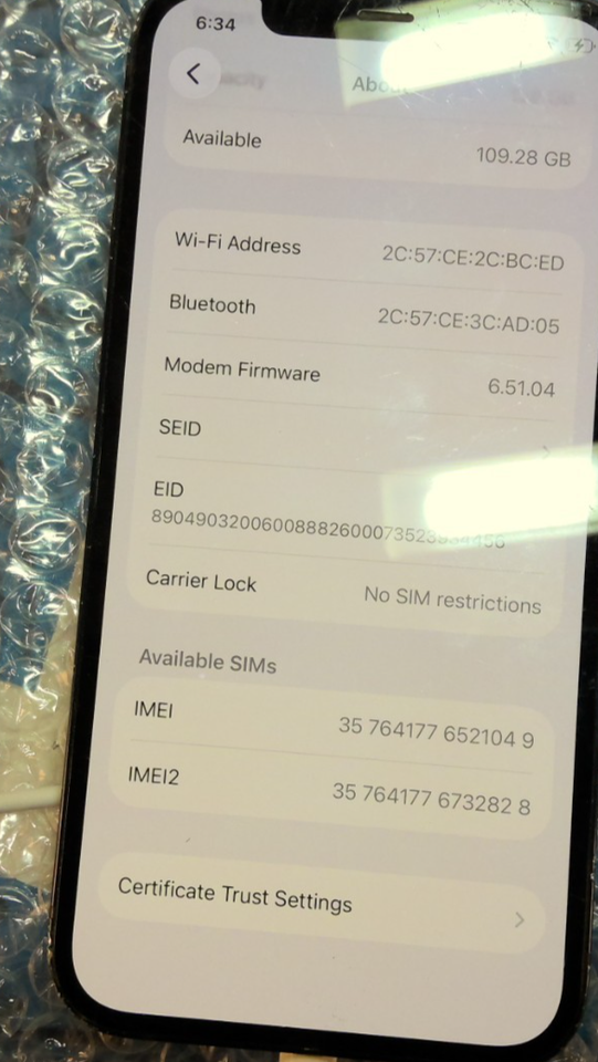 Read Notification Iphone APPLE MGHC3LL/A 128GB *READ* A2172 iPhone 12 H4YJL0W30DXW | eBay