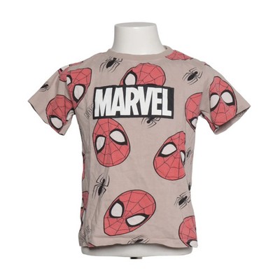 Marvel Spiderman, T-shirt, Größe: 122, Spider-Man, Beige/Mehrfarbig #RDB